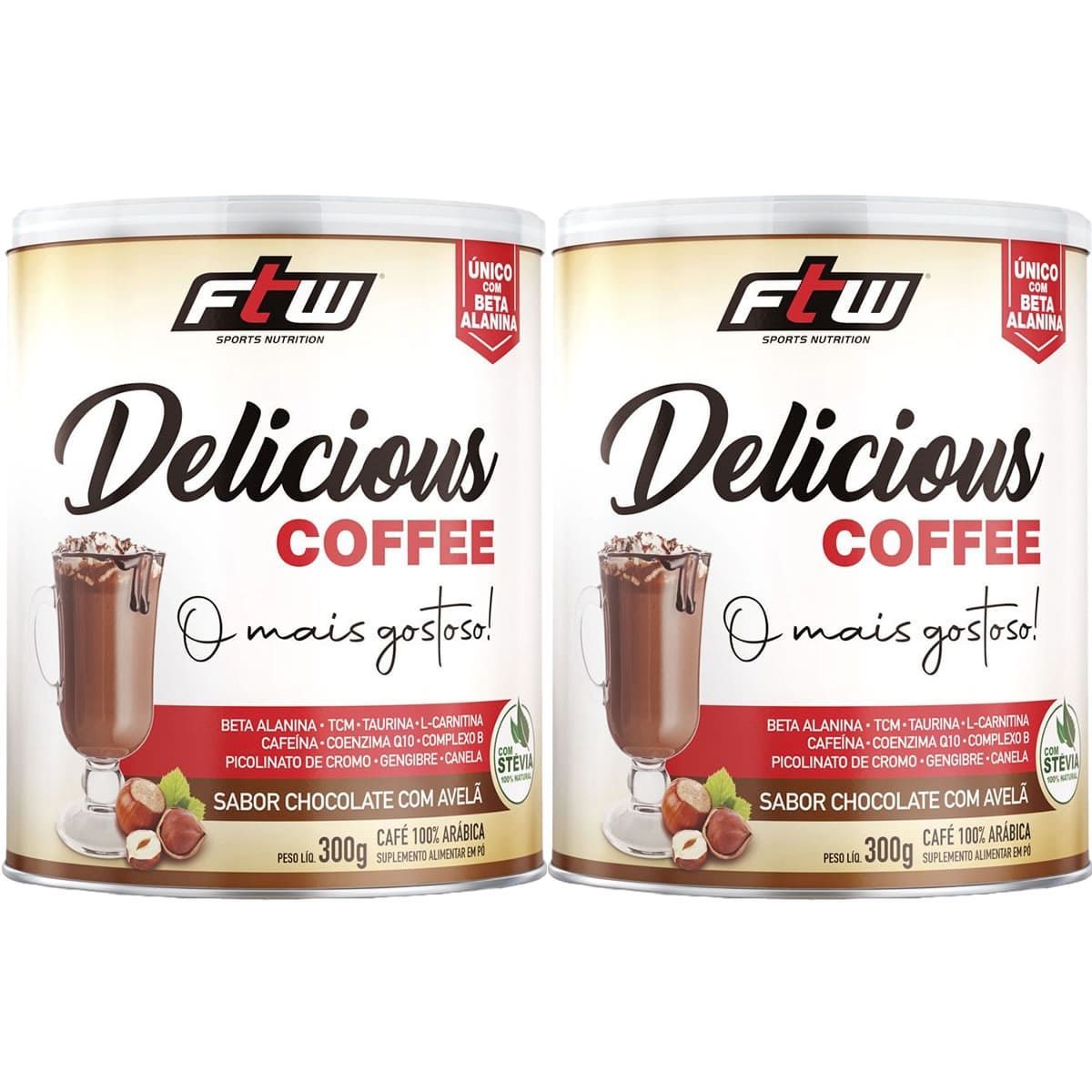 Kit 2X Delicious Coffee - 300g Chocolate com Avel� - FTW