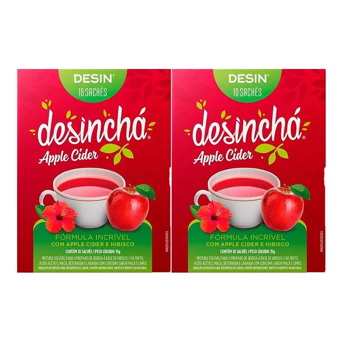 Kit 2X Desin Apple Cider - 10 Sach�s - Desinch�