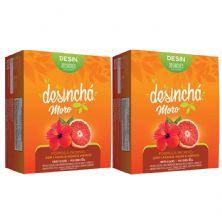 Kit 2X Desincha Moro - 30 Sach�s Laranja Moro e Hibisco - Desinch�