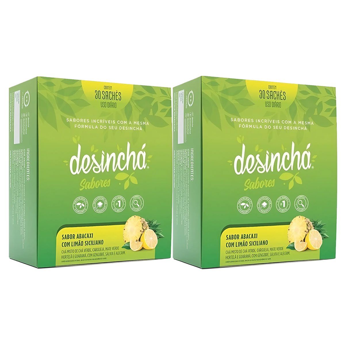 Kit 2X Desinch� Sabores - 30 Sach�s Abacaxi com Lim�o - Desinch�