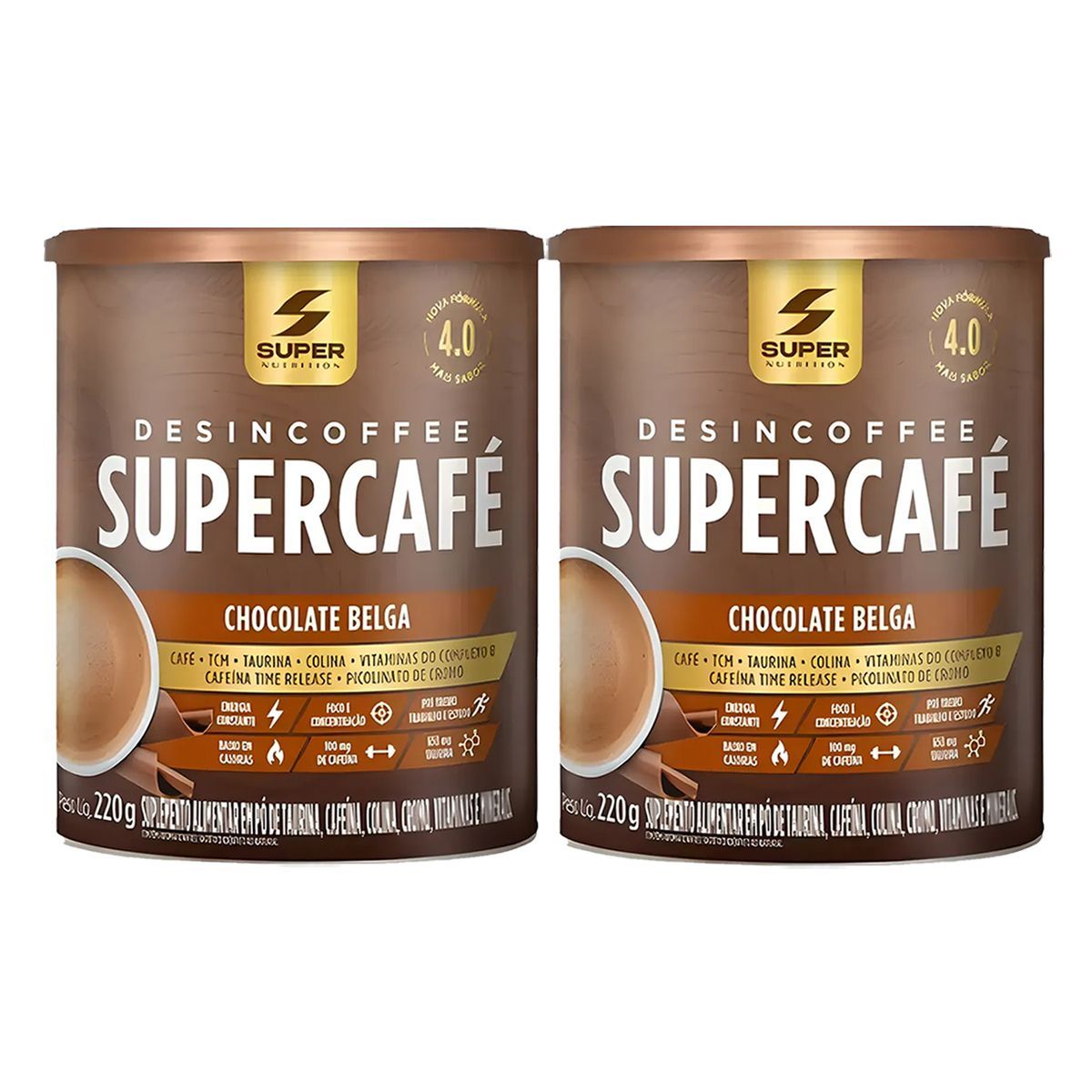 Kit 2X Desincoffee - 220g Chocolate Belga - Desinch�