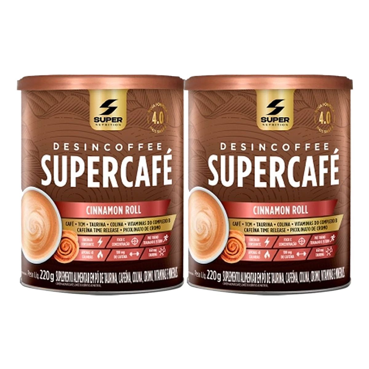 Kit 2X Desincoffee Supercaf� - 220g Cinnamon Roll - Desinch�