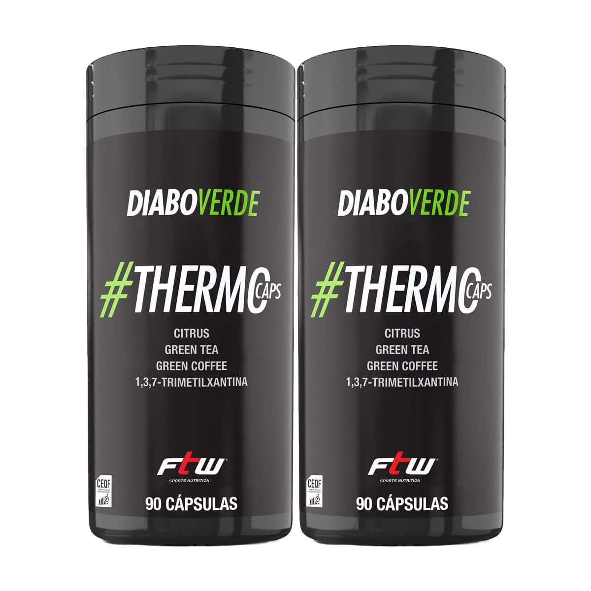 Kit 2X Diabo Thermo Caps - 90 C�psulas - FTW