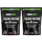 Kit 2X Diabo Verde Blend Protein Mans�o Maromba - 1800g Refil Chocolate - FTW
