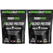 Kit 2X Diabo Verde Blend Protein Mans�o Maromba - 1800g Refil Cookies - FTW