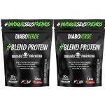 Kit 2X Diabo Verde Blend Protein Mans�o Maromba - 1800g Refil Morango - FTW