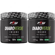 Kit 2X Diabo Verde Insano Pre - Workout - 150g Lim�o - FTW