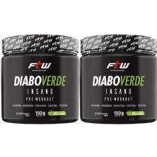 Kit 2X Diabo Verde Insano Pre - Workout - 150g Ma�� Verde - FTW