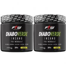 Kit 2X Diabo Verde Insano Pre - Workout - 300g Frutas Amarelas - FTW