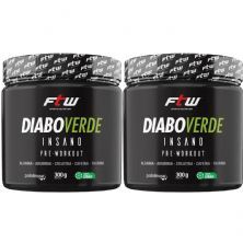 Kit 2X Diabo Verde Insano Pre - Workout - 300g Lim�o - FTW