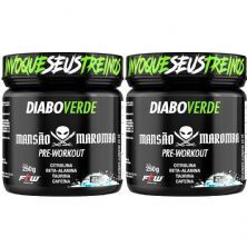Kit 2X Diabo Verde Pre-Workout Mansao Maromba - 250g Black Ice - FTW