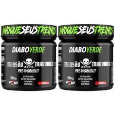 Kit 2X Diabo Verde Pre-Workout Mans�o Maromba - 250g Frutas Vermelhas - FTW