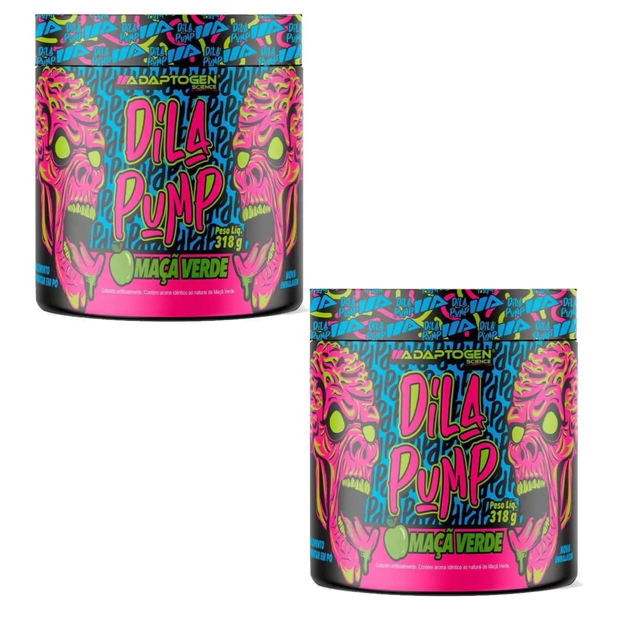 Kit 2X Dila Pump - 318g Ma�a Verde - Adaptogen