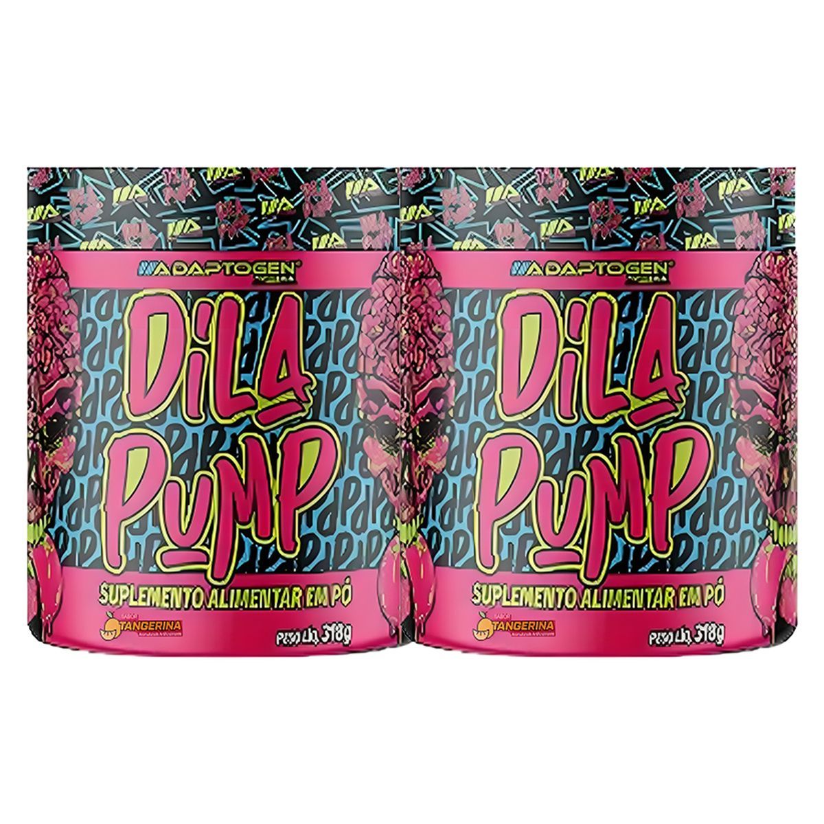 Kit 2X Dila Pump - 318g Tangerina - Adaptogen