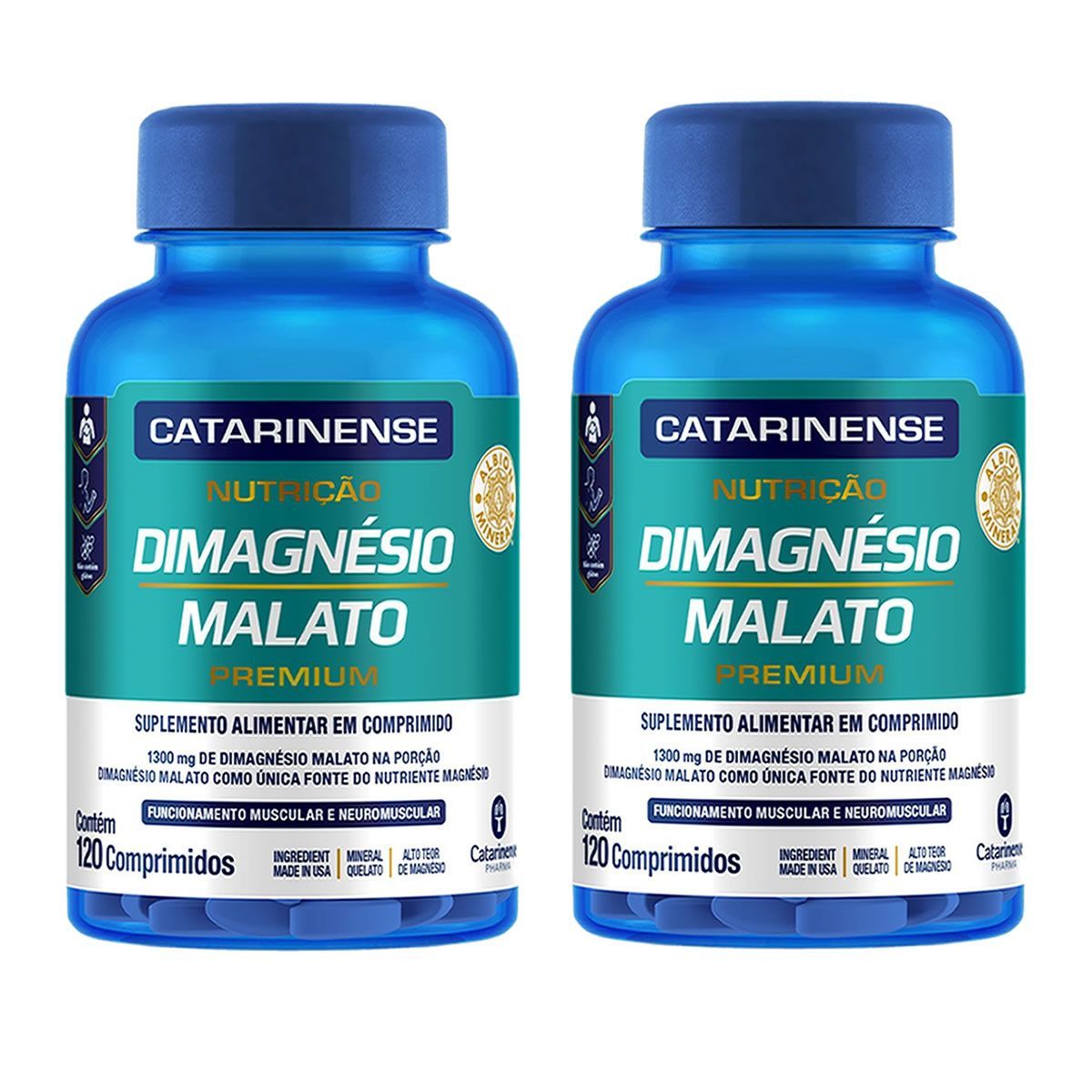 Kit 2X Dimagn�sio Malato - 120 Comprimidos - Catarinense