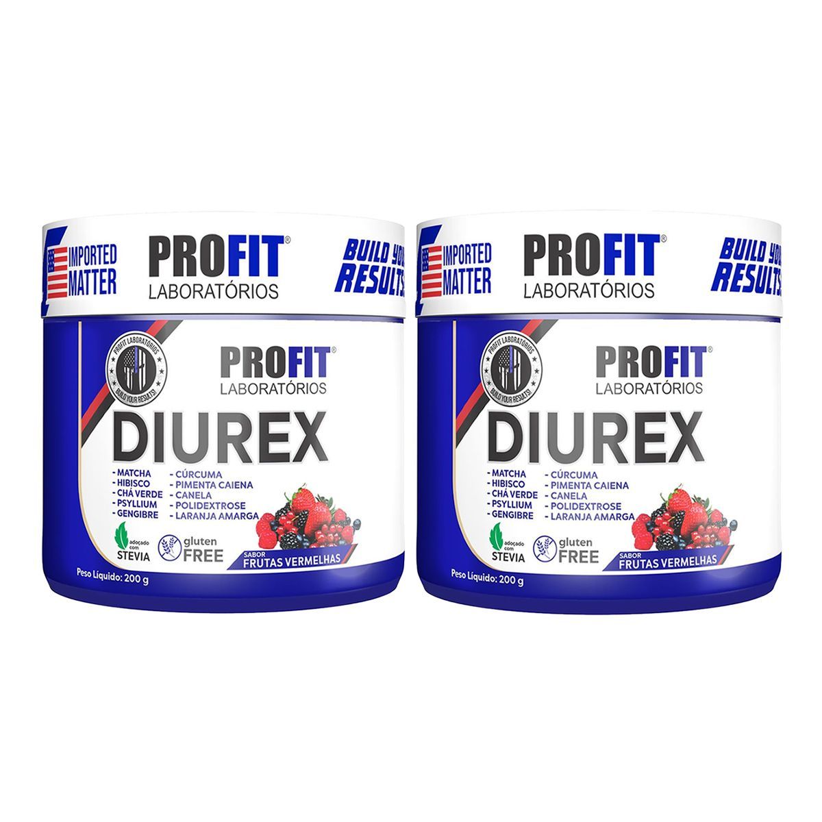 Kit 2X Diurex - 200g Frutas Vermelhas - Profit Laborat�rios