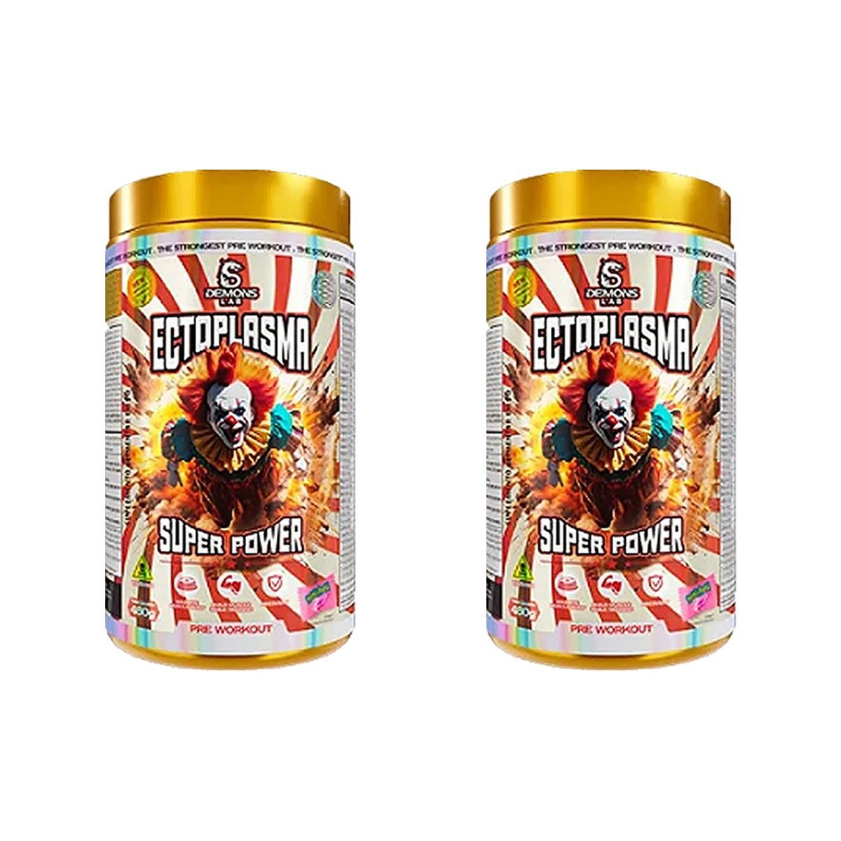Kit 2X Ectoplasma Super Power - 480g Tutti Frutti - Demons Lab