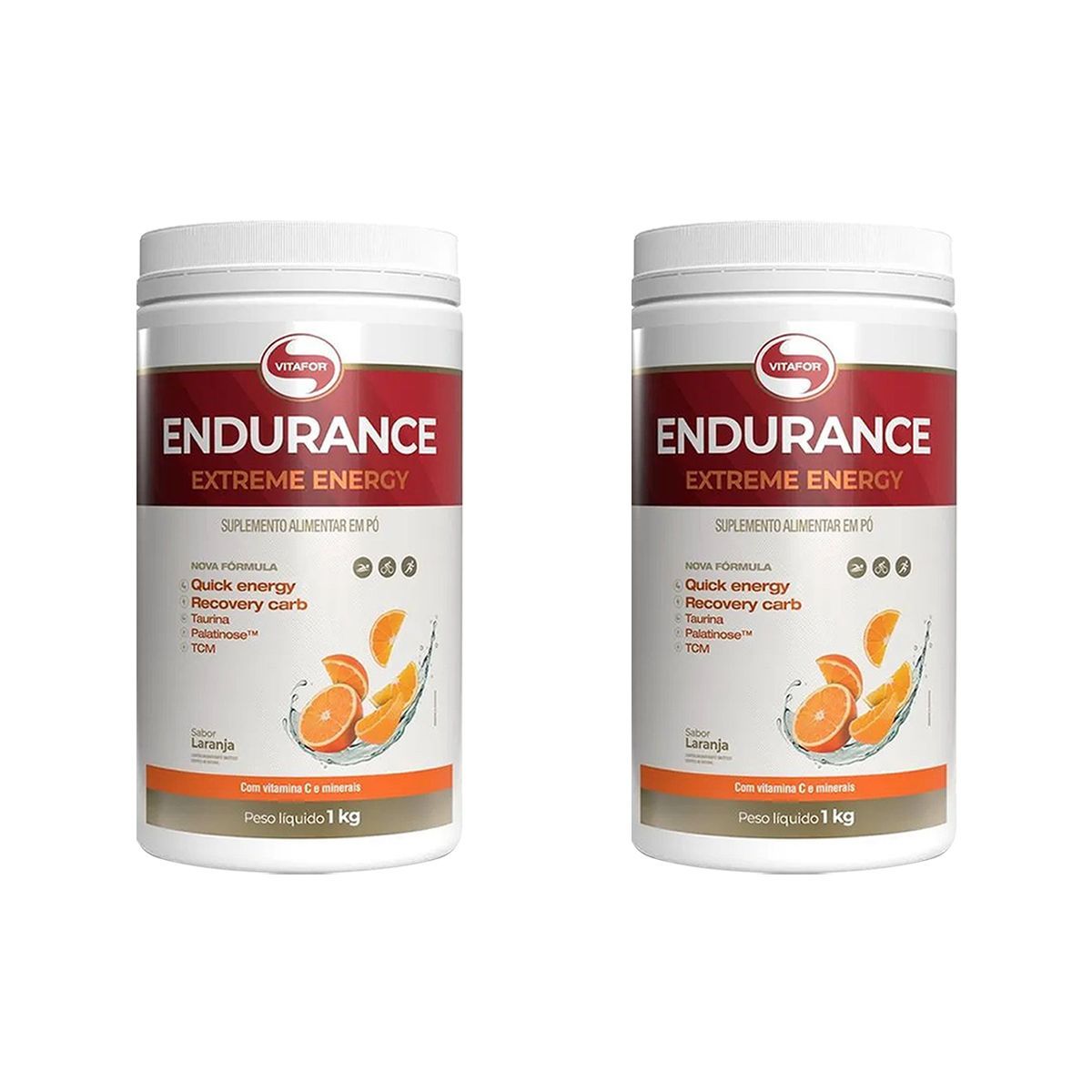 Kit 2X Endurance Extreme Energy - 1000g Laranja - Vitafor