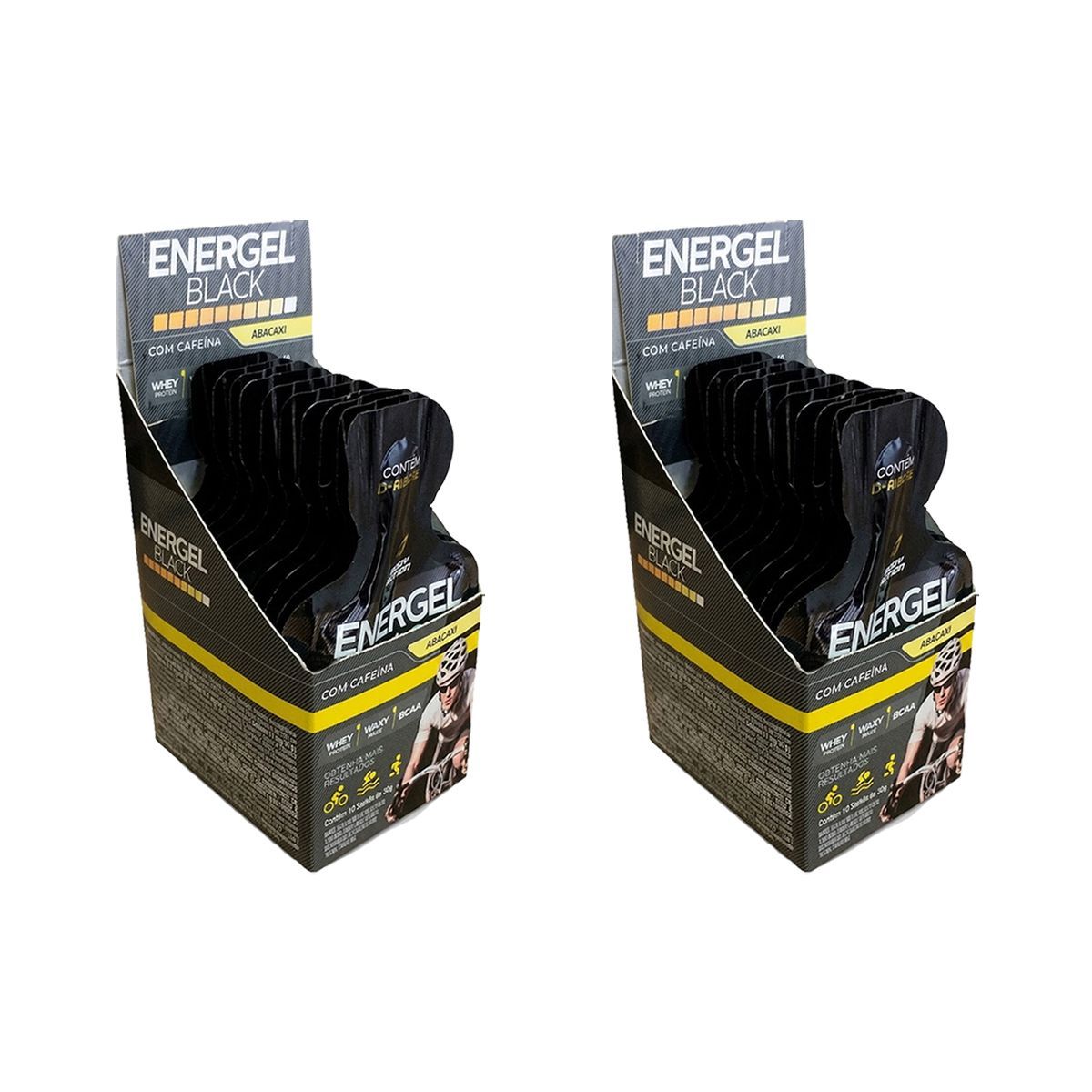 Kit 2X Energel Black - 10 Sach�s Abacaxi - BodyAction