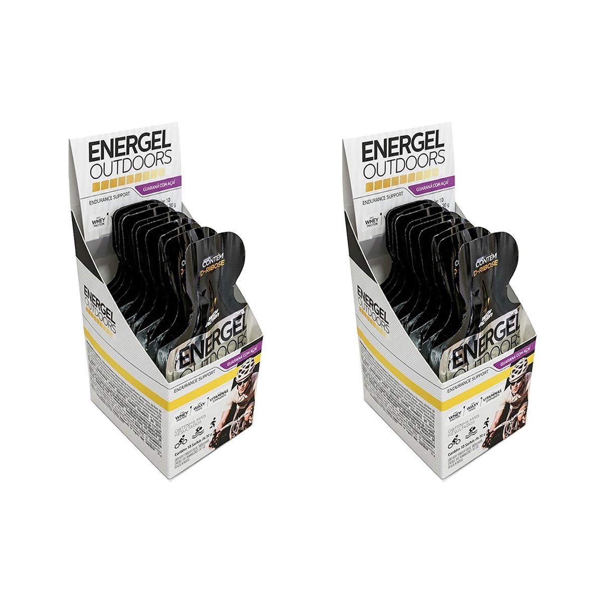 Kit 2X Energel Outdoors - 10 Unidades Guaran� com A�a� - BodyAction