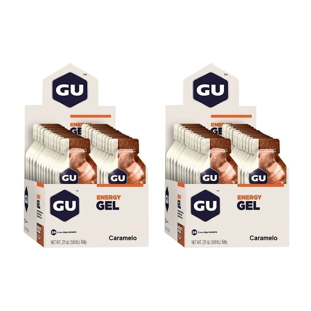 Kit 2X Energy Gel - 24 Sach�s 32g Caramelo - GU