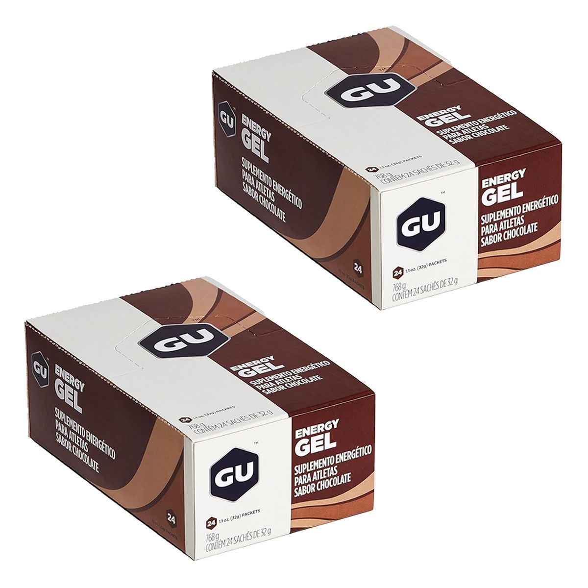 Kit 2X Energy Gel - 24 Sach�s 32g Chocolate - GU
