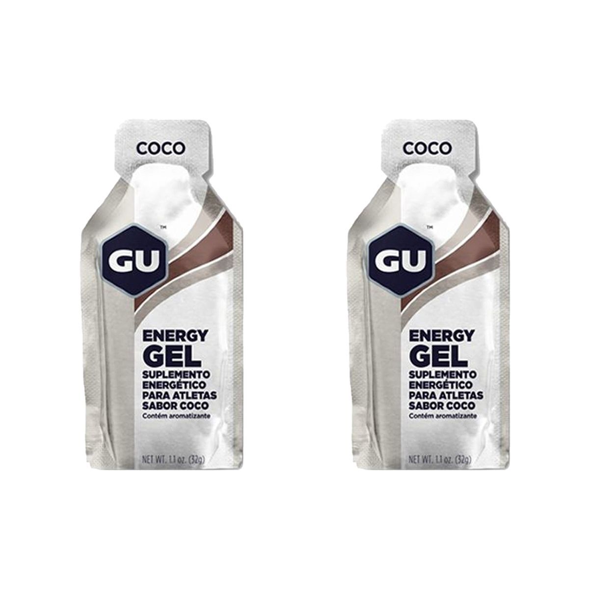 Kit 2X Energy Gel - Sabor Coco 1 Sach�s 32g - GU