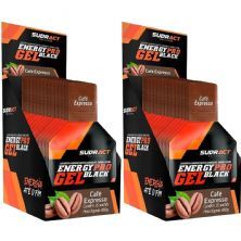 Kit 2X Energy Pro Gel Black - 15 Sach�s 30g Caf� Expresso - Sudract Nutrition