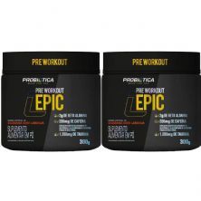 Kit 2X Epic Pr� Workout - 300g Guaran� com Laranja - Probi�tica
