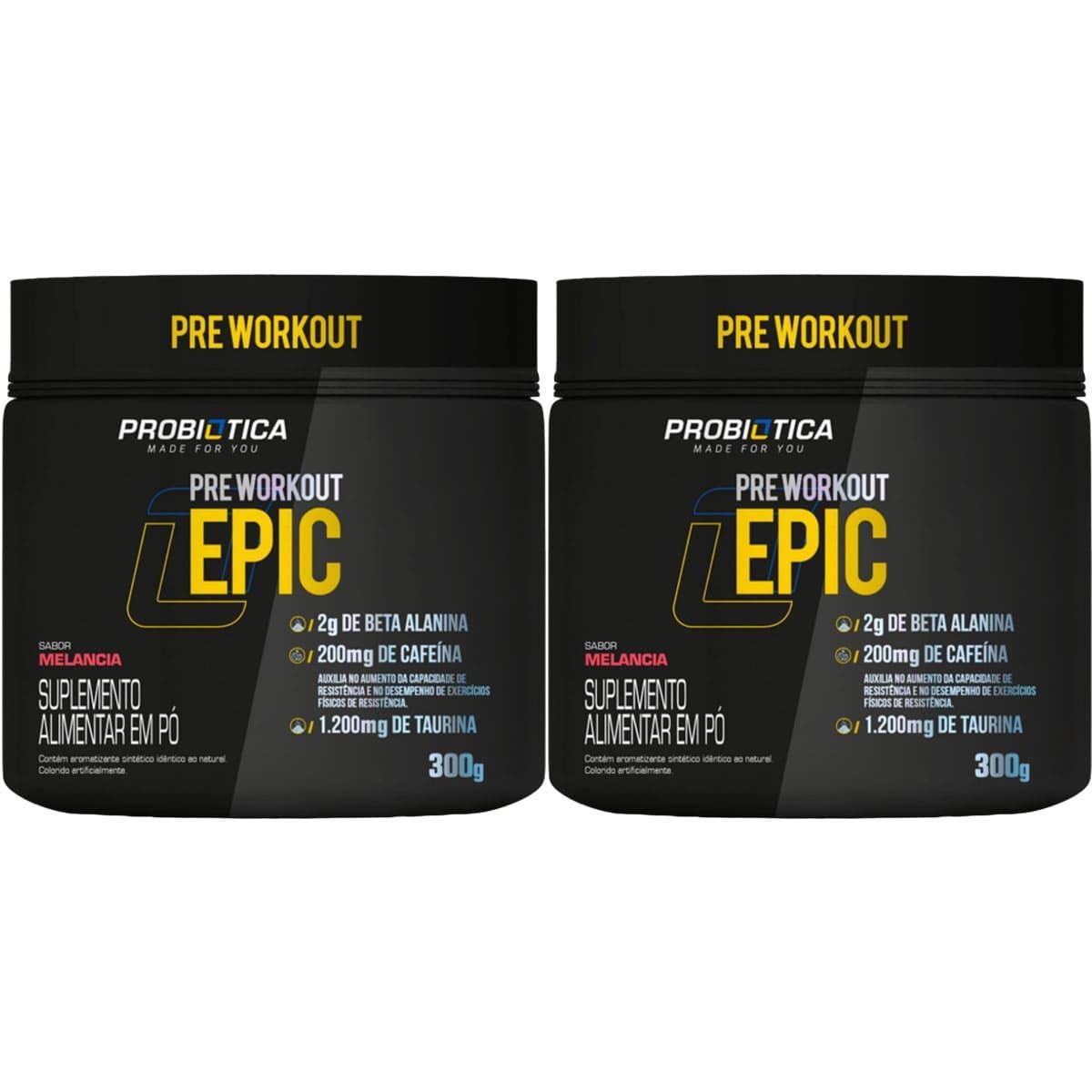 Kit 2X Epic Pr� Workout - 300g Melancia - Probi�tica