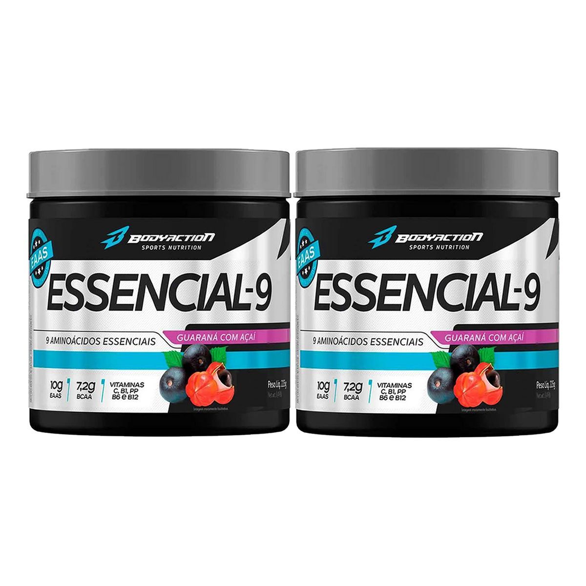 Kit 2X Essencial-9 - 225g Guaran� com A�a� - Body Action