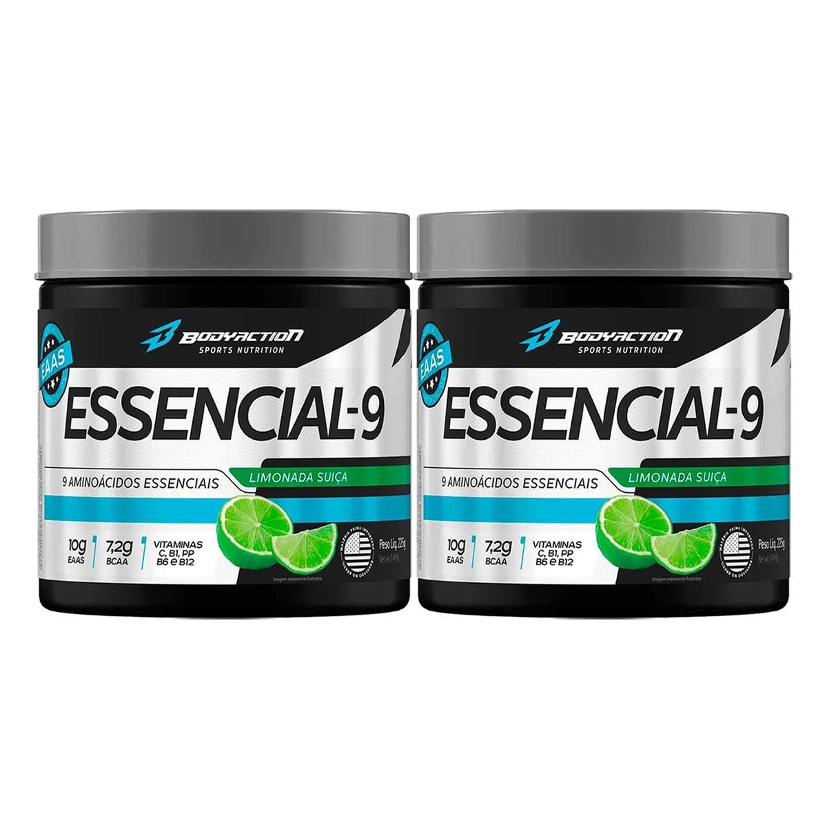 Kit 2X Essencial-9 - 225g Limonada Sui�a - Body Action