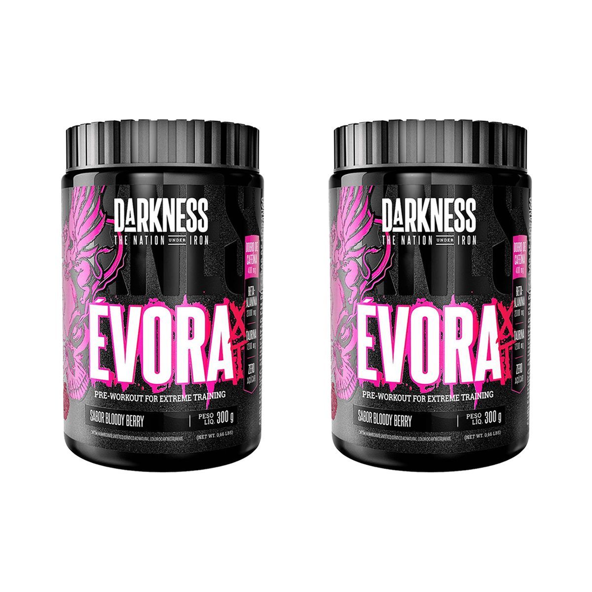 Kit 2X �vora Pr�-Workout - 300g Bloody Berry - Integral M�dica