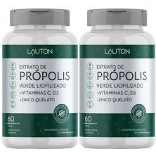 Kit 2X Extrato de Pr�polis Verde Liofilizado - 60 Comprimidos - Lauton Nutrition