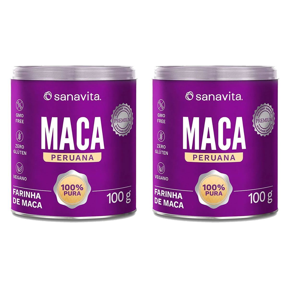 Kit 2X Farinha de Maca Peruana - 100g - Sanavita