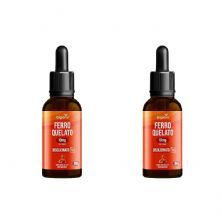 Kit 2X Ferro Quelato 10mg Gotas - 30ml Doce de Leite - Bigens