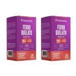 Kit 2X Ferro Quelato Bisglicinato - 30 C�psulas Vegetais - Sanavita