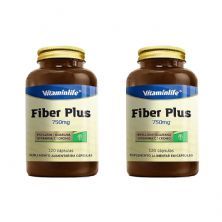 Kit 2X Fiber Plus - 120 C�psulas - VitaminLife