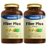 Kit 2X Fiber Plus 660mg - 120 C�psulas - VitaminLife