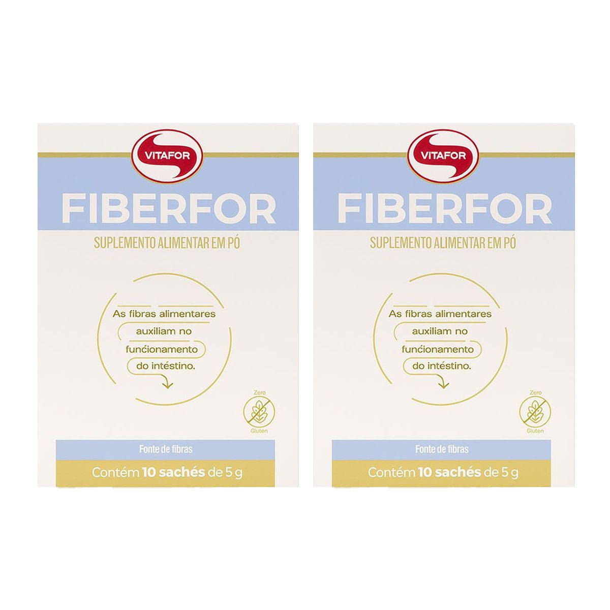 Kit 2X Fiberfor - 10 Sach�s de 5g - Vitafor