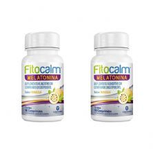 Kit 2X Fitocalm Melatonina - 90 Comprimidos Maracuj� - Catarinense