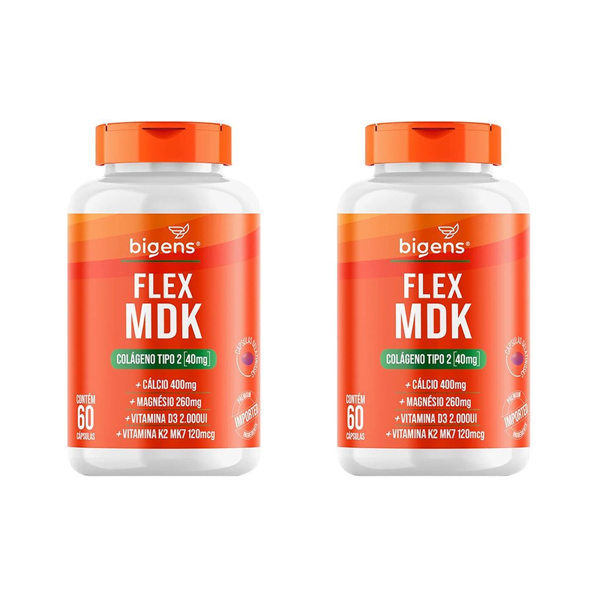 Kit 2X Flex Mdk Col�geno Tipo 2 - 60 C�psulas - Bigens