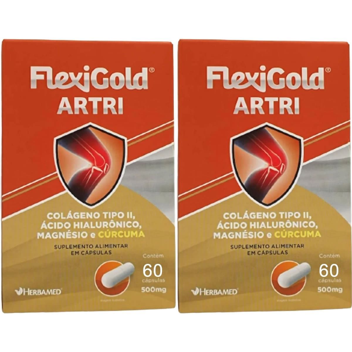 Kit 2X Flexigold Artri - 60 C�psulas - Herbamed