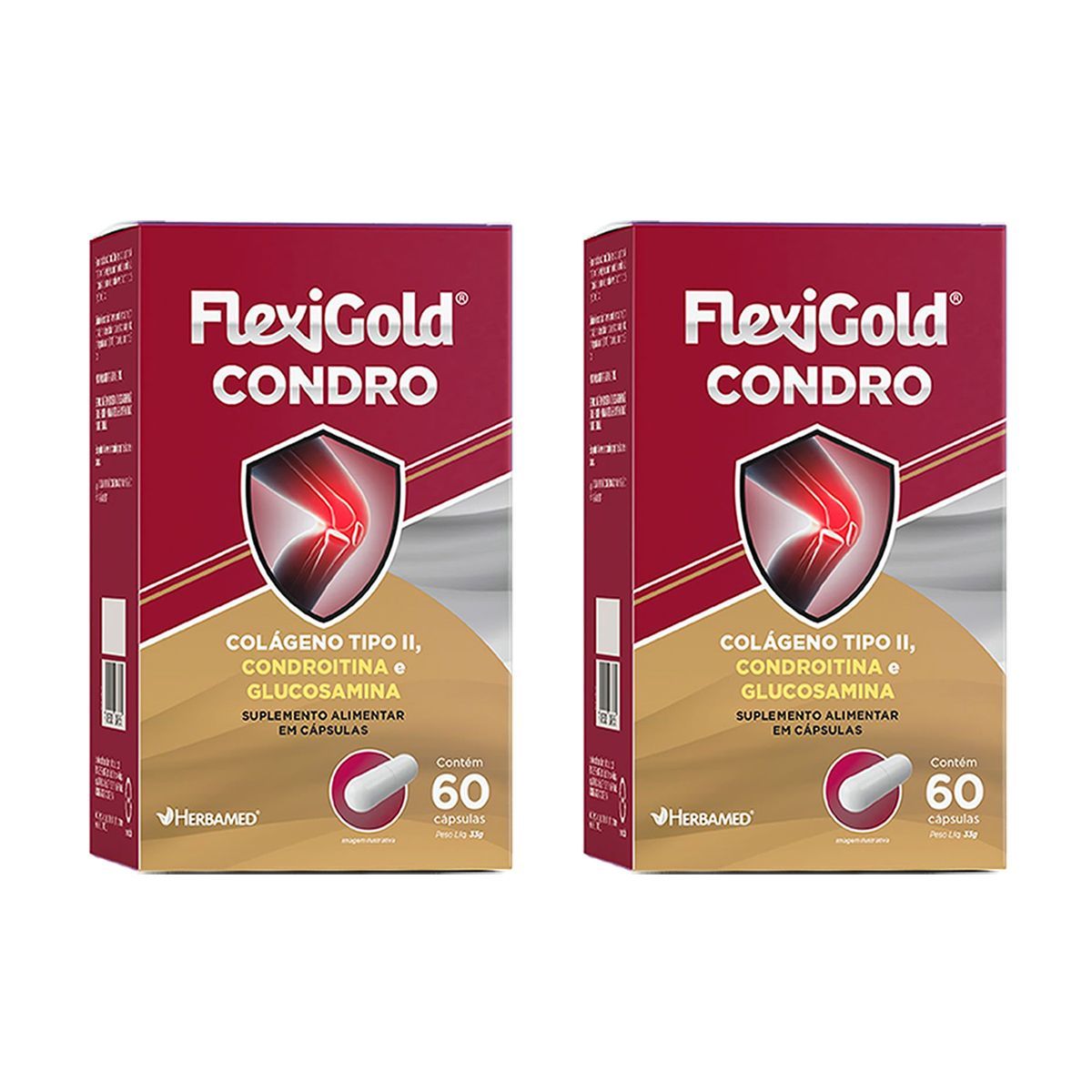 Kit 2X Flexigold Condro - 60 C�psulas - Herbamed