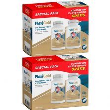 Kit 2X Flexigold Special Pack - 30 C�psulas +30 C�psulas Gr�tis - Herbamed