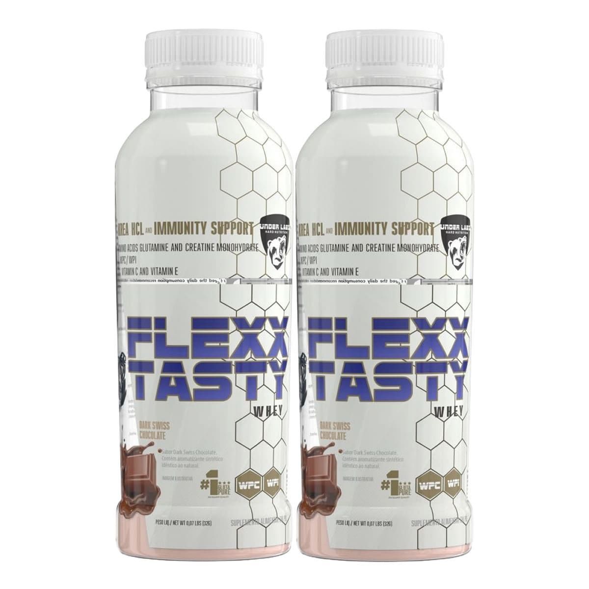 Kit 2X Flexx Tasty - 1 Unidade 32g Dark Swiss Chocolate- Under Labz
