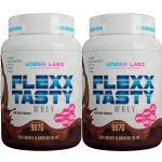 Kit 2X Flexx Tasty Whey 907g - Dark Swiss Chocolate - Under Labz