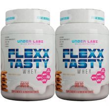 Kit 2X Flexx Tasty Whey - 907g Original Cookies e Cream - Under Labz