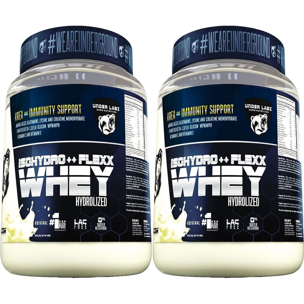 Kit 2X Flexx Whey Isohydro++ -  900g Original - Under Labz