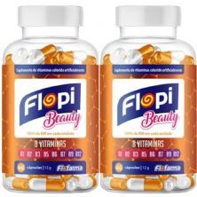 Kit 2X Flopi Beauty Complexo B - 60 C�psulas - Flofarma